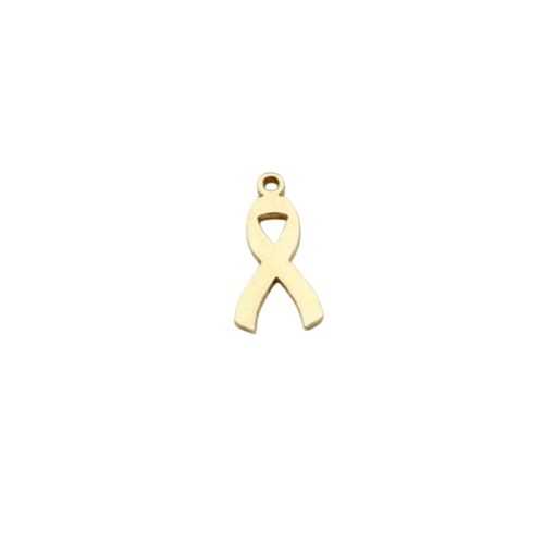 Awareness Ribbon Charm 14K Gold Filled & Sterling Silver