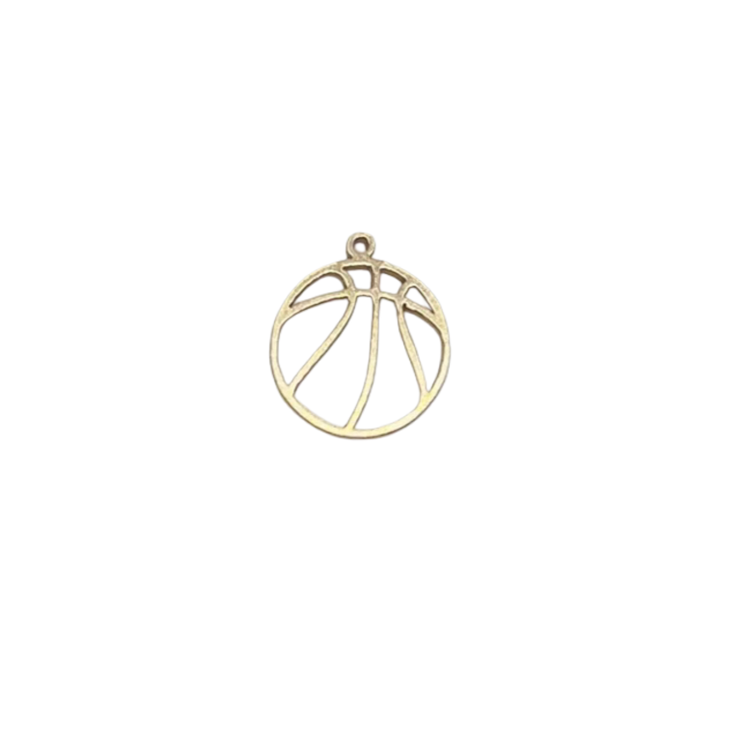 Basketball Charm 14K Gold Filled & Sterling Silver