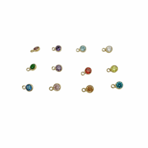 Birthstone Charms 14K Gold Filled & Sterling Silver
