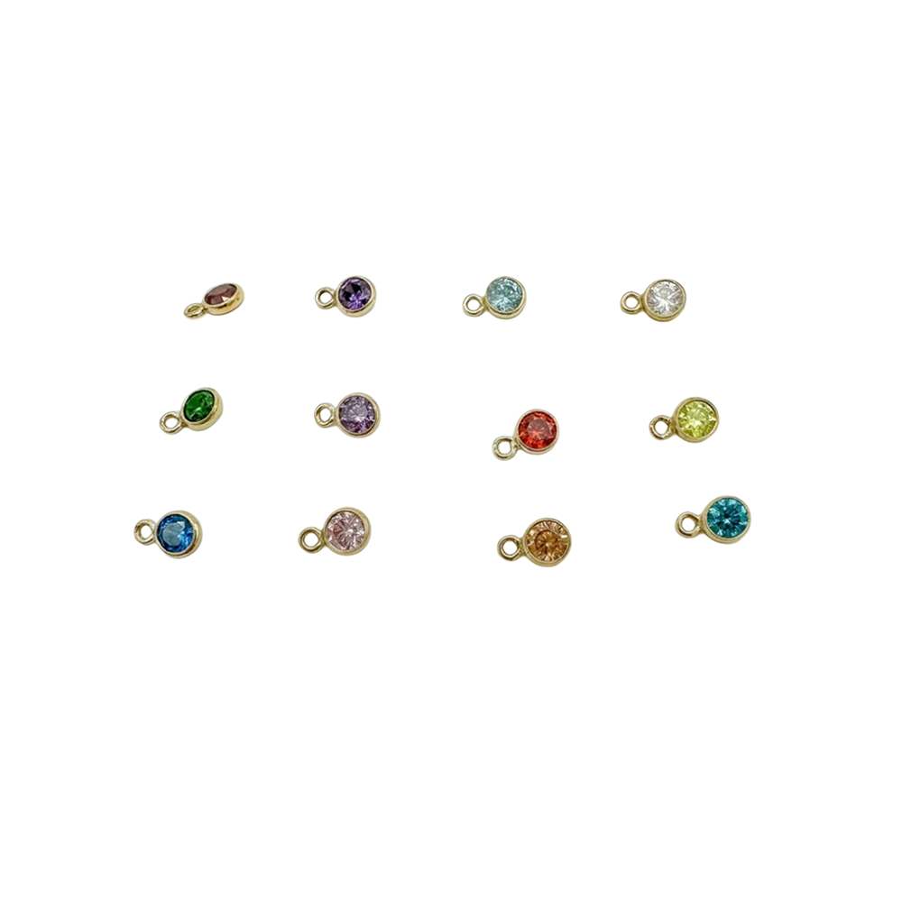 Birthstone Charms 14K Gold Filled & Sterling Silver