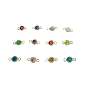 Birthstone Connectors 14K Gold Filled & Sterling Silver