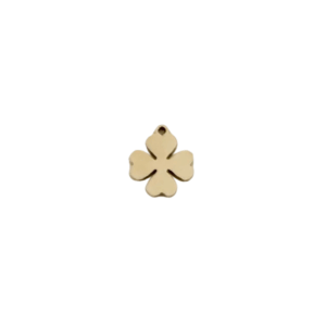 Clover Charm 14K Gold Filled & Sterling Silver