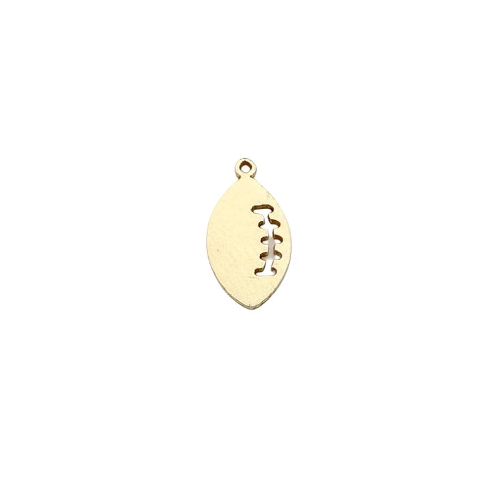 Football Charm 14K Gold Filled & Sterling Silver