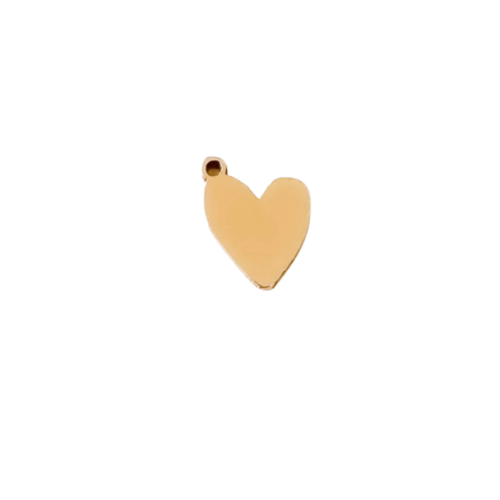 Heart Charm 14K Gold Filled & Sterling Silver