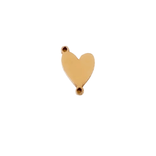 Heart Connector 14K Gold Filled & Sterling Silver