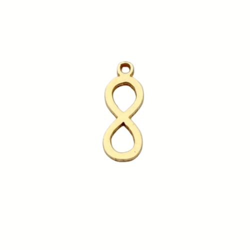 Infinity Charm 14K Gold Filled & Sterling Silver