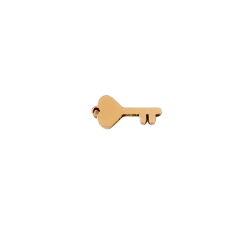 Key Charm 14K Gold Filled & Sterling Silver