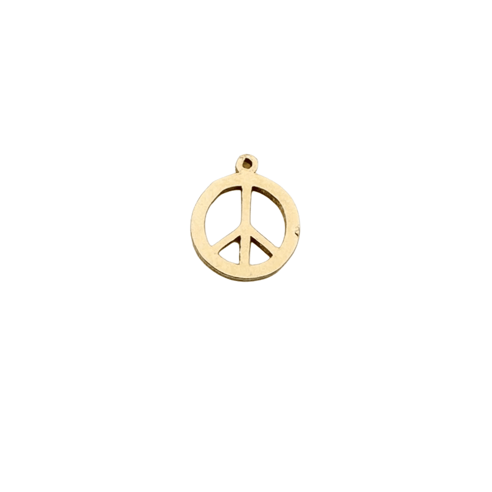 Peace Charm 14K Gold Filled & Sterling Silver