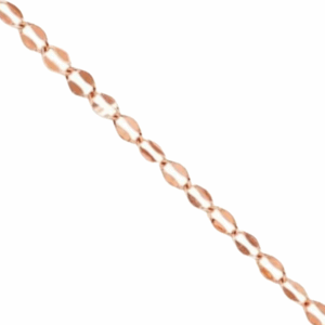 Robyn Dapped Oval Cable Rose Gold Chain