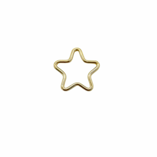 Star Outline Connector 14K Gold Filled & Sterling Silver