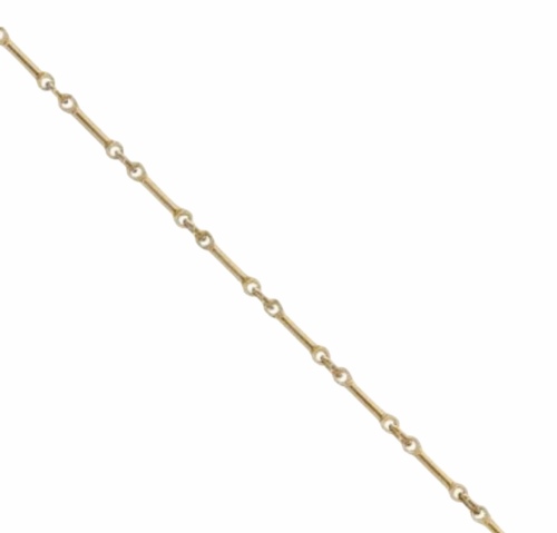 straight bar14k gold filled chain