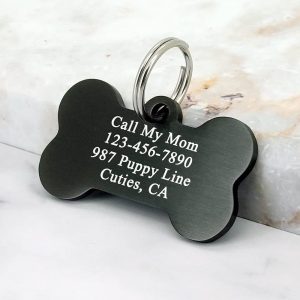 Bone Dog Tags Aluminum in Multiple Colors