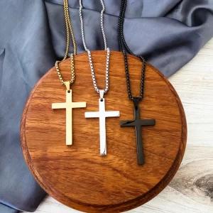 Vertical Cross Necklace