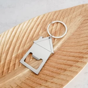 House Bottle Opener Key Ring