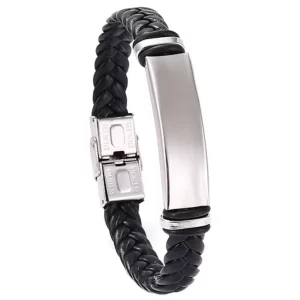 Men’s Black Braided Bracelet