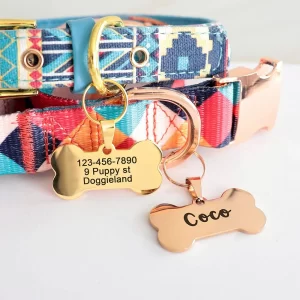 Bone Dog Tag Stainless Steel in Multiple Colors