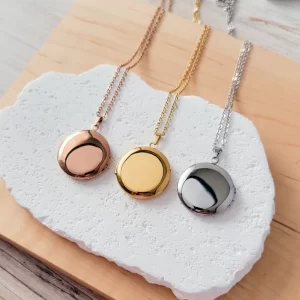 Round Locket Necklace