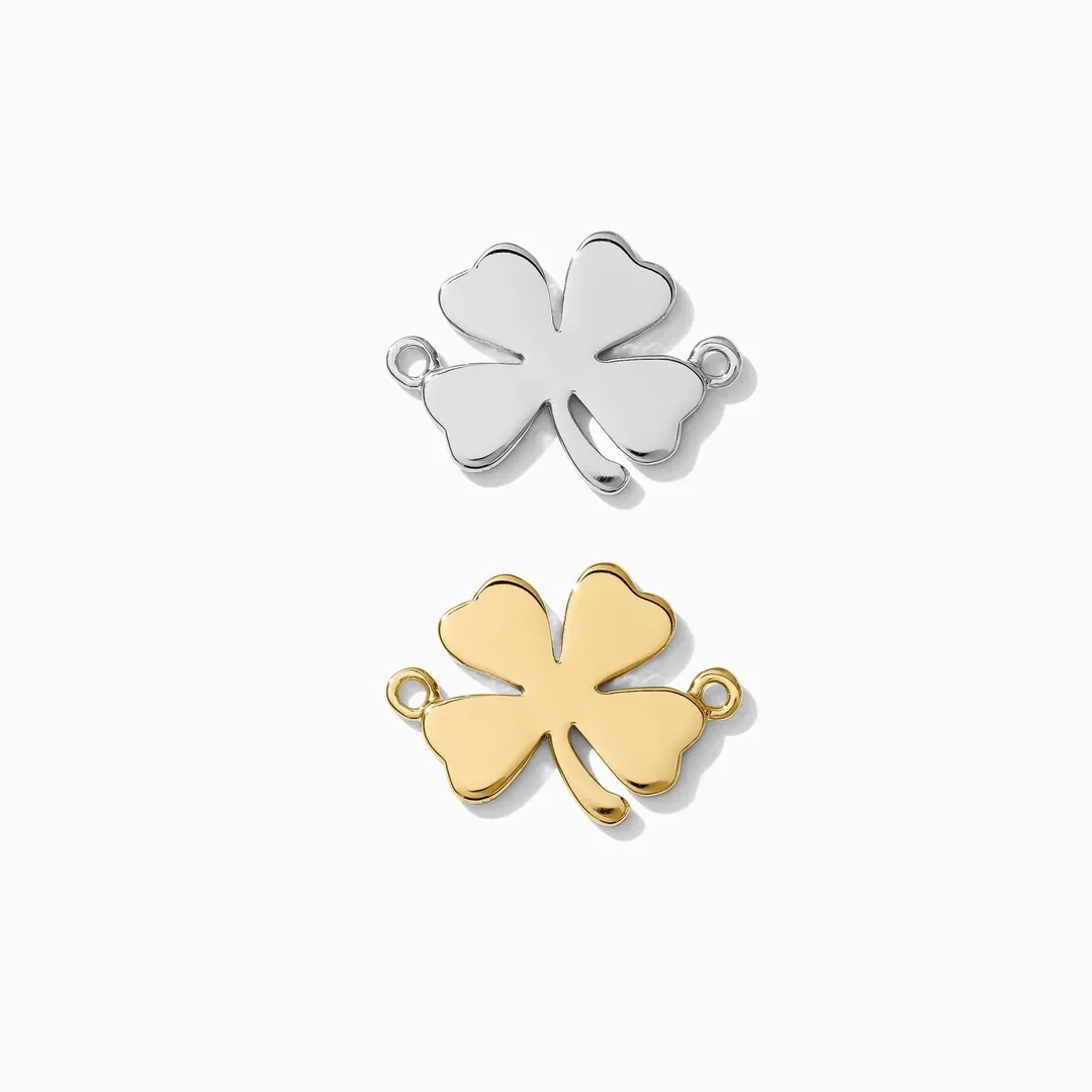 Clover Connector 14K Gold Filled & Sterling Silver