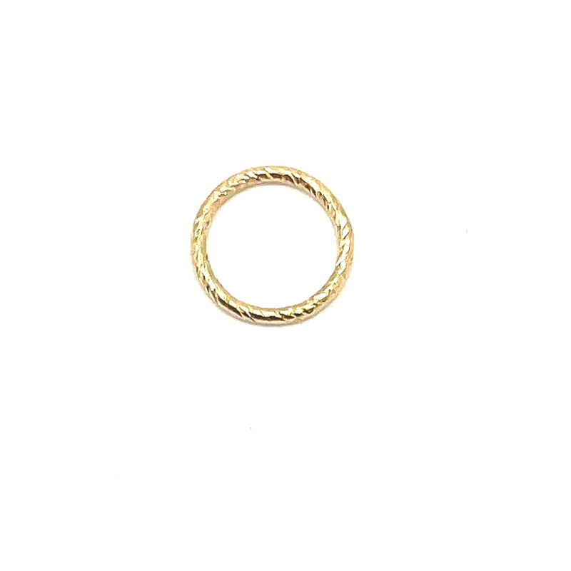 Textured Circle Connector 14K Gold Filled