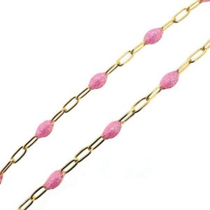 Pink Paperclip14K Gold Filled
